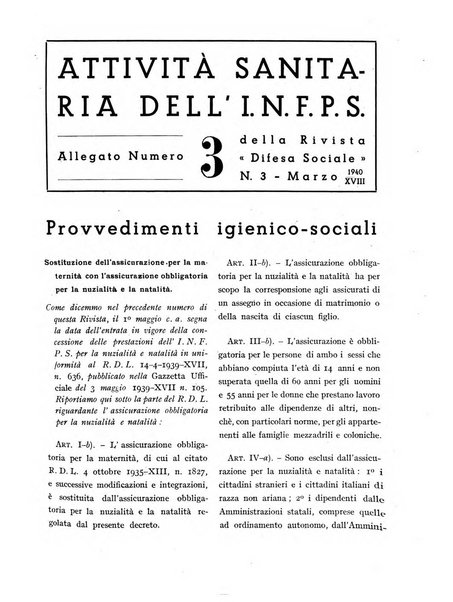 Difesa sociale rivista di igiene, previdenza ed assistenza