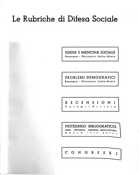 Difesa sociale rivista di igiene, previdenza ed assistenza