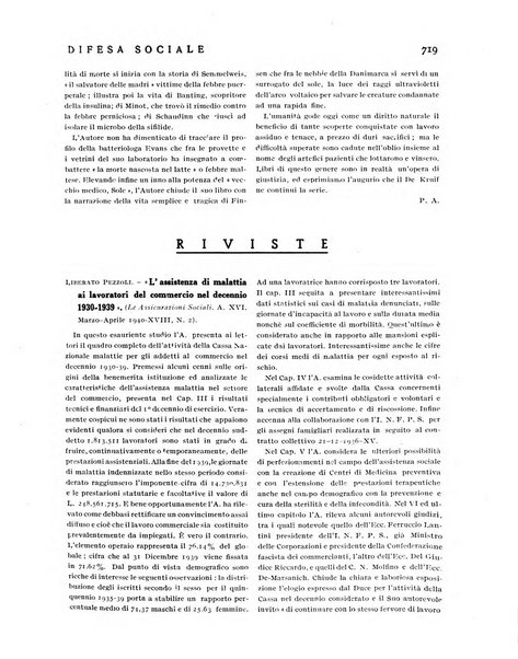 Difesa sociale rivista di igiene, previdenza ed assistenza