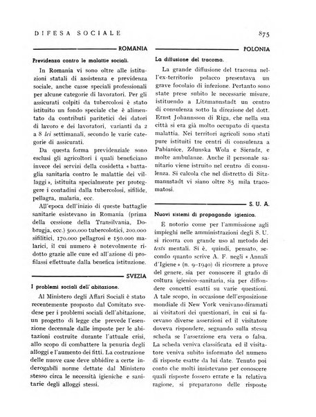 Difesa sociale rivista di igiene, previdenza ed assistenza