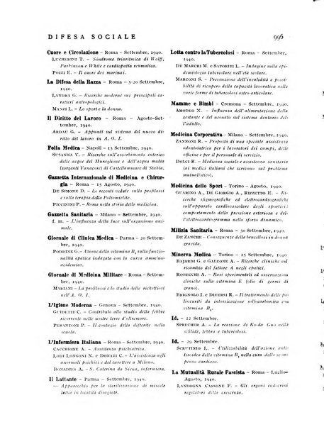 Difesa sociale rivista di igiene, previdenza ed assistenza