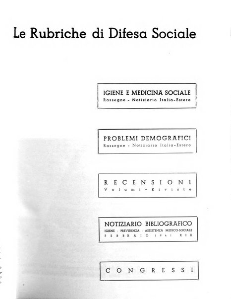 Difesa sociale rivista di igiene, previdenza ed assistenza