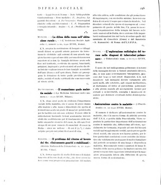 Difesa sociale rivista di igiene, previdenza ed assistenza