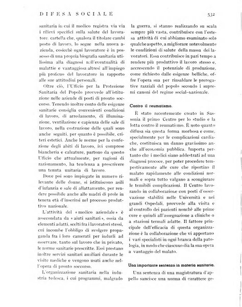 Difesa sociale rivista di igiene, previdenza ed assistenza