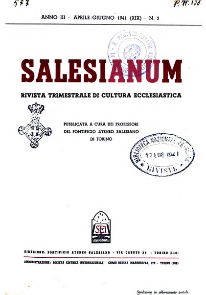 Salesianum periodicum internationale trimestre