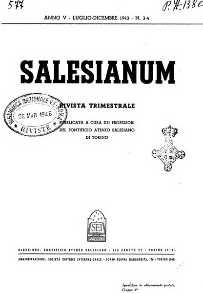 Salesianum periodicum internationale trimestre