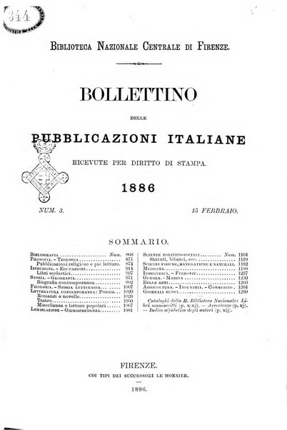 Bollettino delle pubblicazioni italiane ricevute per diritto di stampa