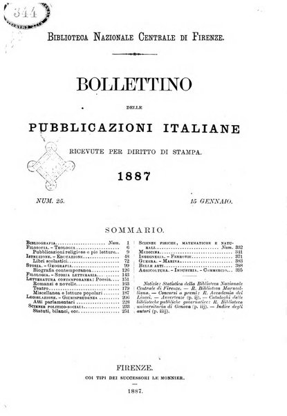 Bollettino delle pubblicazioni italiane ricevute per diritto di stampa