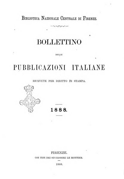 Bollettino delle pubblicazioni italiane ricevute per diritto di stampa