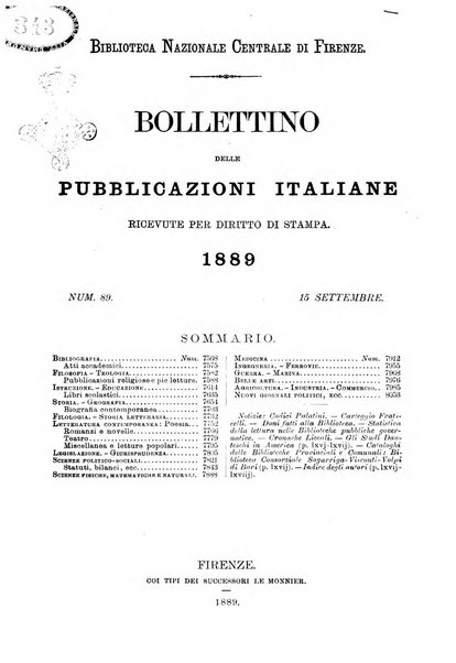 Bollettino delle pubblicazioni italiane ricevute per diritto di stampa