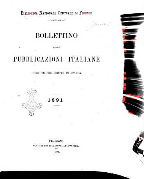 Bollettino delle pubblicazioni italiane ricevute per diritto di stampa