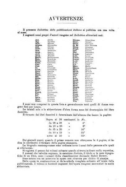 Bollettino delle pubblicazioni italiane ricevute per diritto di stampa