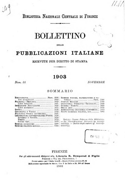 Bollettino delle pubblicazioni italiane ricevute per diritto di stampa