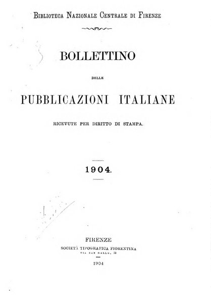 Bollettino delle pubblicazioni italiane ricevute per diritto di stampa