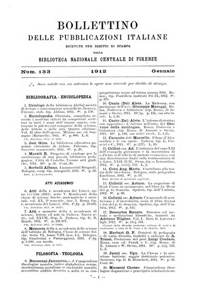 Bollettino delle pubblicazioni italiane ricevute per diritto di stampa