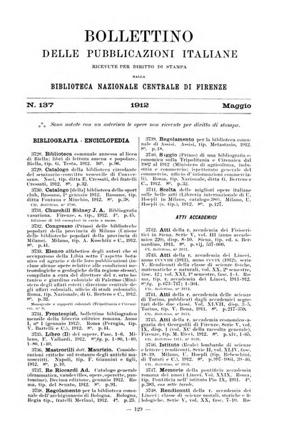 Bollettino delle pubblicazioni italiane ricevute per diritto di stampa