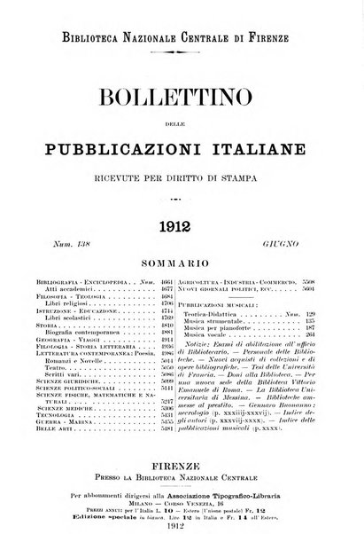 Bollettino delle pubblicazioni italiane ricevute per diritto di stampa