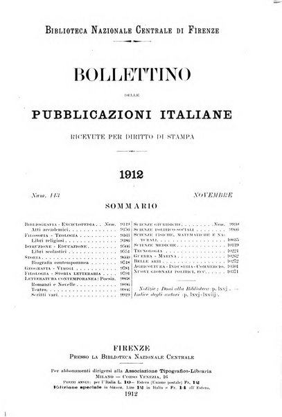 Bollettino delle pubblicazioni italiane ricevute per diritto di stampa