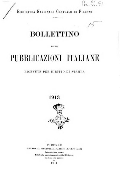 Bollettino delle pubblicazioni italiane ricevute per diritto di stampa