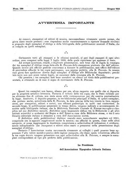 Bollettino delle pubblicazioni italiane ricevute per diritto di stampa