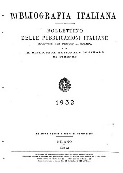 Bollettino delle pubblicazioni italiane ricevute per diritto di stampa