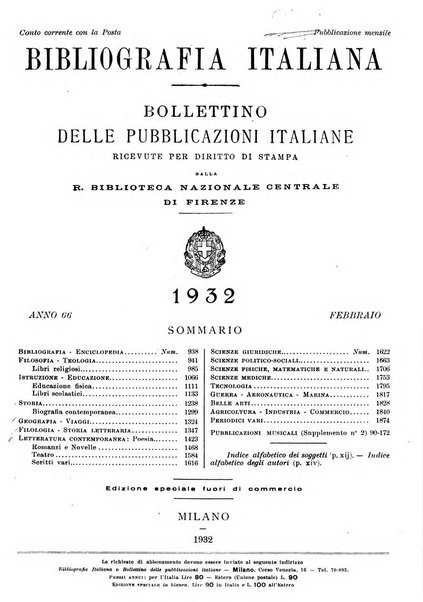 Bollettino delle pubblicazioni italiane ricevute per diritto di stampa