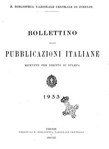 Bollettino delle pubblicazioni italiane ricevute per diritto di stampa