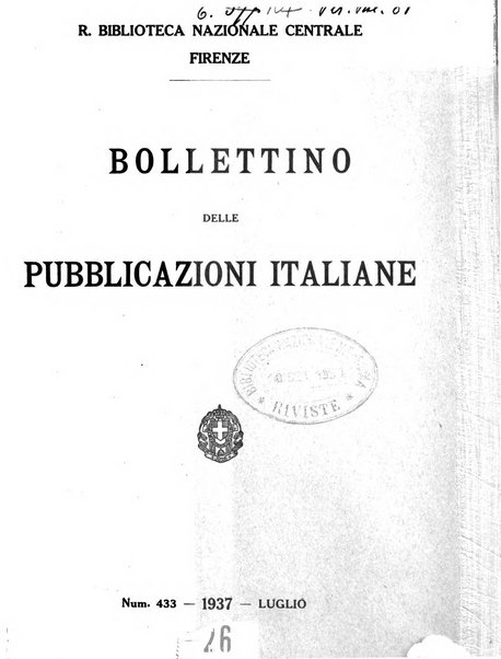 Bollettino delle pubblicazioni italiane ricevute per diritto di stampa