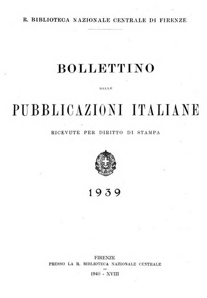 Bollettino delle pubblicazioni italiane ricevute per diritto di stampa