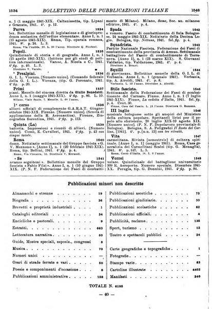 Bollettino delle pubblicazioni italiane ricevute per diritto di stampa