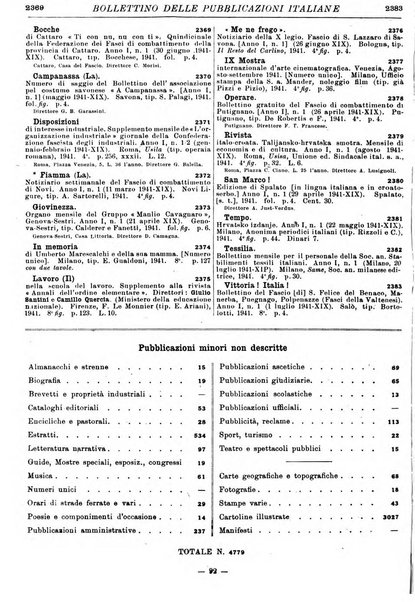 Bollettino delle pubblicazioni italiane ricevute per diritto di stampa