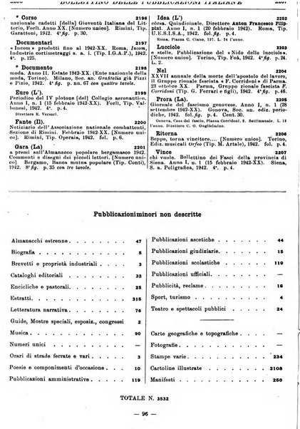 Bollettino delle pubblicazioni italiane ricevute per diritto di stampa