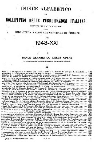 Bollettino delle pubblicazioni italiane ricevute per diritto di stampa