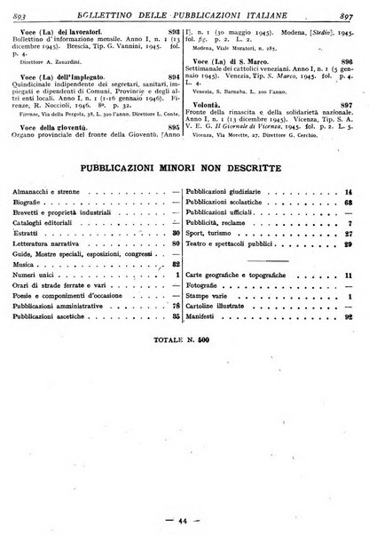 Bollettino delle pubblicazioni italiane ricevute per diritto di stampa