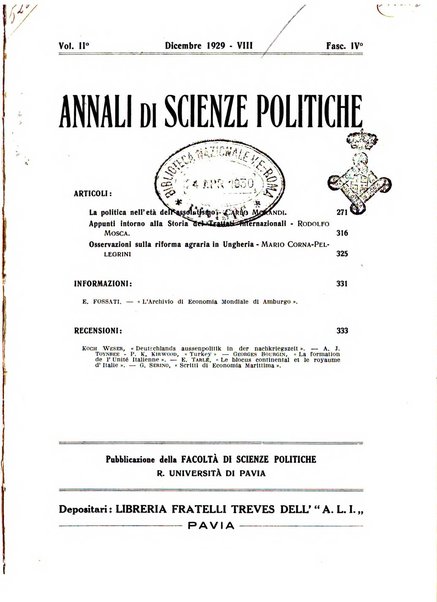 Annali di scienze politiche