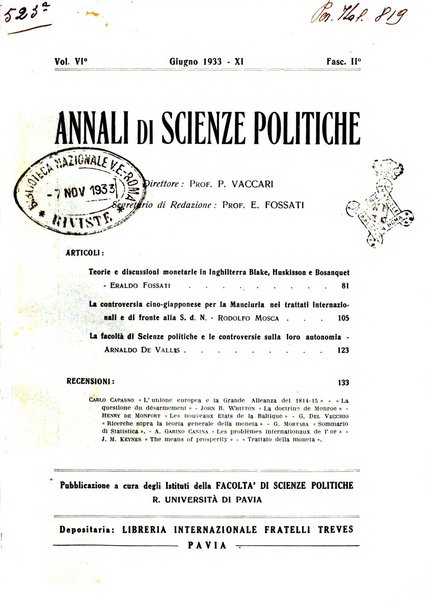 Annali di scienze politiche