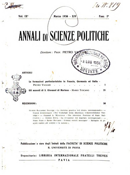 Annali di scienze politiche