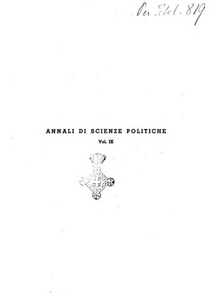 Annali di scienze politiche