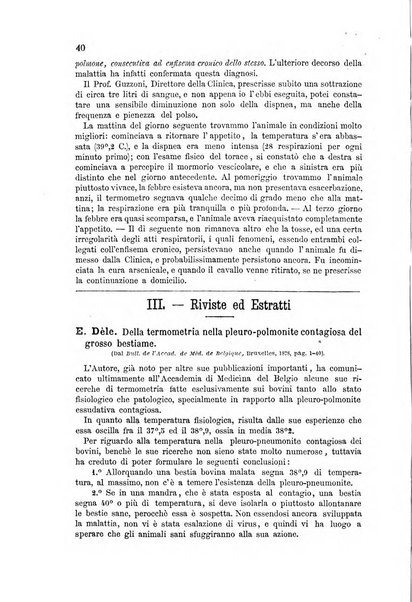 La clinica veterinaria rivista di medicina e chirurgia pratica degli animali domestici