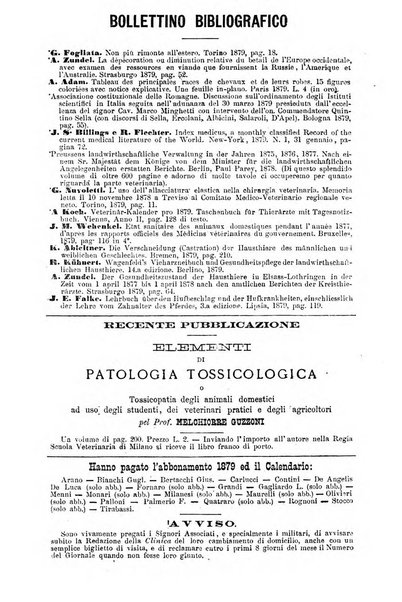 La clinica veterinaria rivista di medicina e chirurgia pratica degli animali domestici