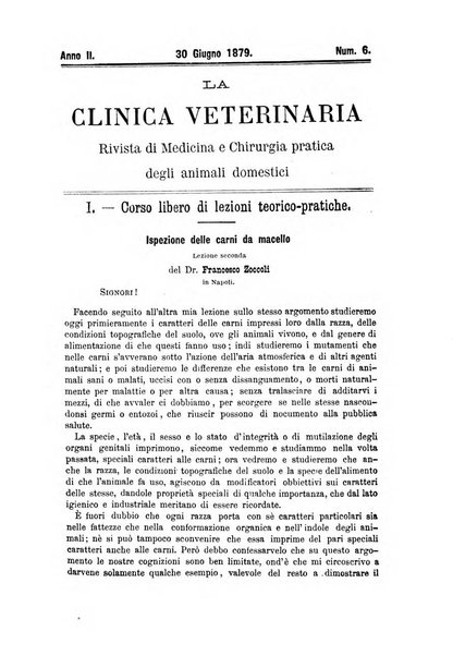 La clinica veterinaria rivista di medicina e chirurgia pratica degli animali domestici