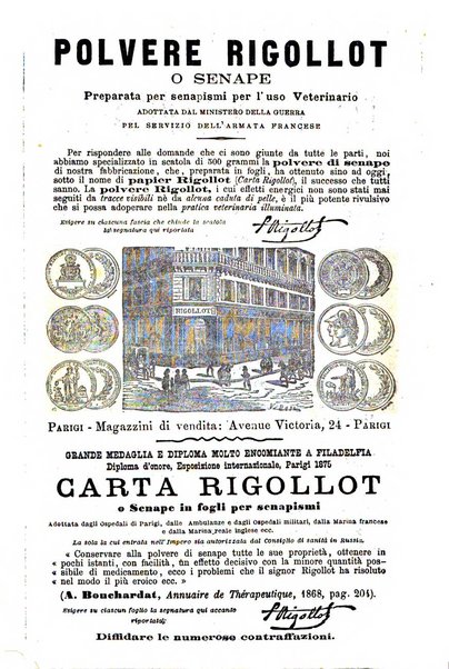 La clinica veterinaria rivista di medicina e chirurgia pratica degli animali domestici