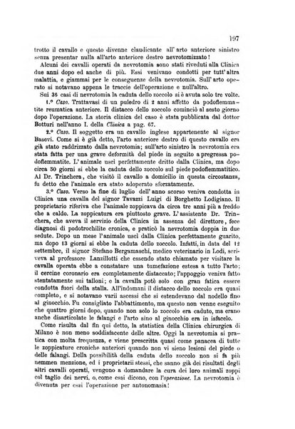 La clinica veterinaria rivista di medicina e chirurgia pratica degli animali domestici