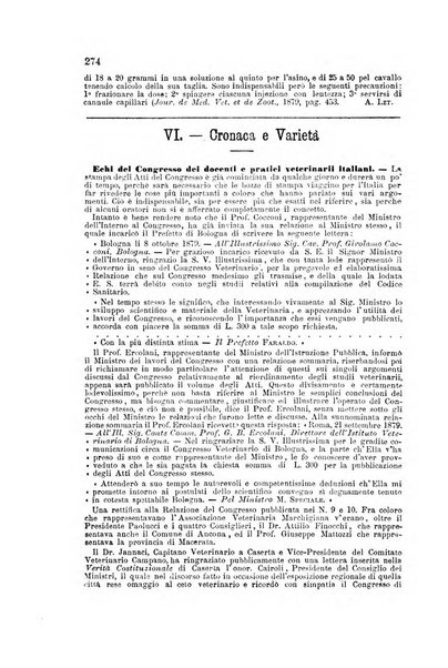 La clinica veterinaria rivista di medicina e chirurgia pratica degli animali domestici