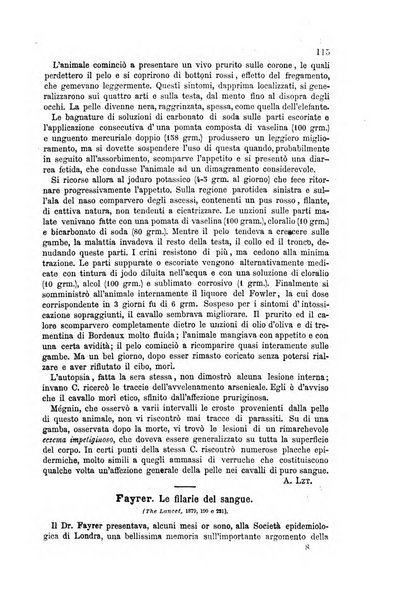 La clinica veterinaria rivista di medicina e chirurgia pratica degli animali domestici