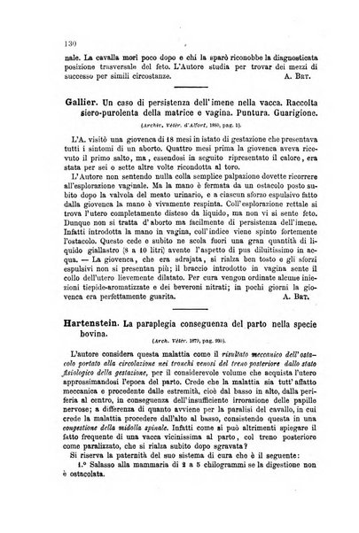 La clinica veterinaria rivista di medicina e chirurgia pratica degli animali domestici