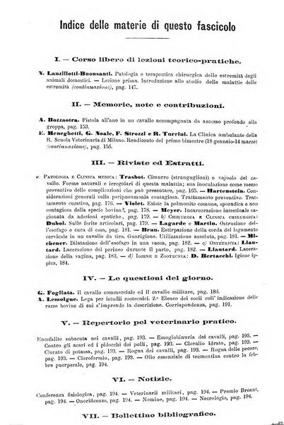 La clinica veterinaria rivista di medicina e chirurgia pratica degli animali domestici