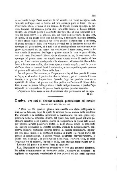 La clinica veterinaria rivista di medicina e chirurgia pratica degli animali domestici