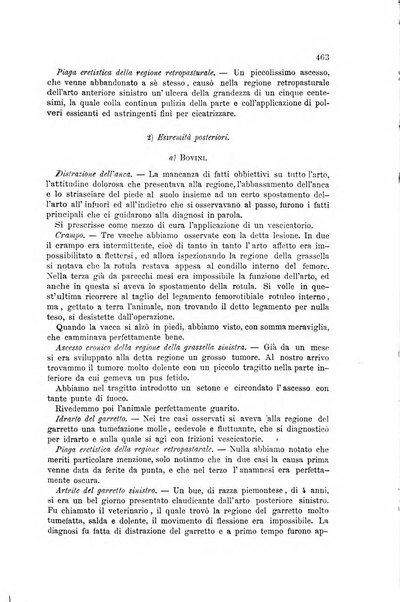 La clinica veterinaria rivista di medicina e chirurgia pratica degli animali domestici