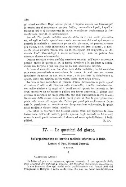 La clinica veterinaria rivista di medicina e chirurgia pratica degli animali domestici